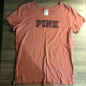 VS Pink short sleeve logo Tee